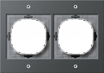 021267 Рамка TX44 Антрацит 2-постовая Gira фото