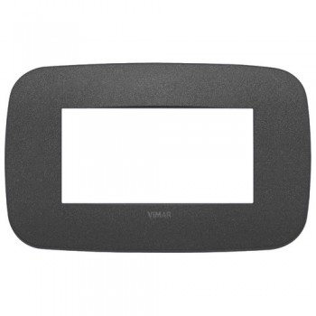 19684.21 Рамка Arke Round Графит матовый 4 модуля Vimar фото