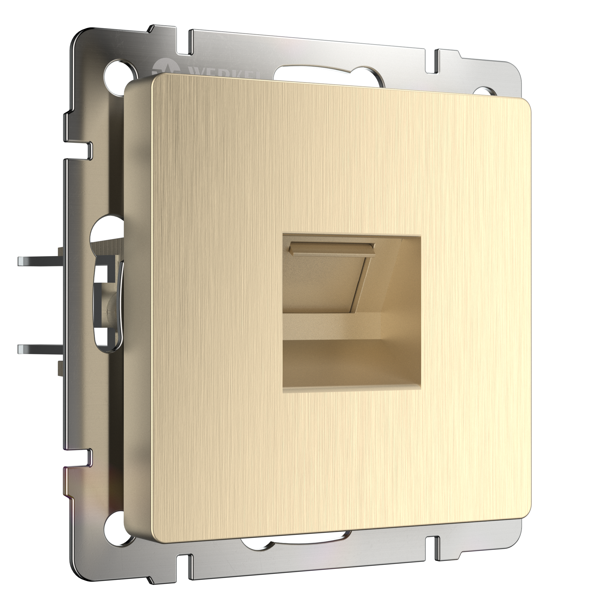 

WL10-RJ-45 Розетка Ethernet RJ-45 (шампань рифленый) Antik Werkel a035627, Antik WL10-RJ-45 a035627