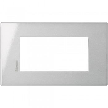 HW4804HC Рамка Axolute Air Алюминий 4 модуля Bticino фото