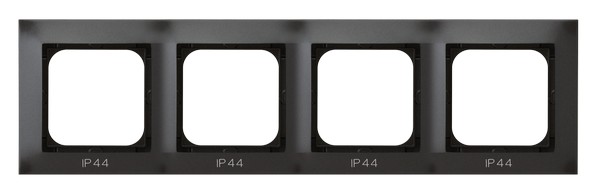 

RH-4Y/50 Рамка Ospel Impresja Антрацит 4-постовая для выключателя IP-44, RH-4Y/50