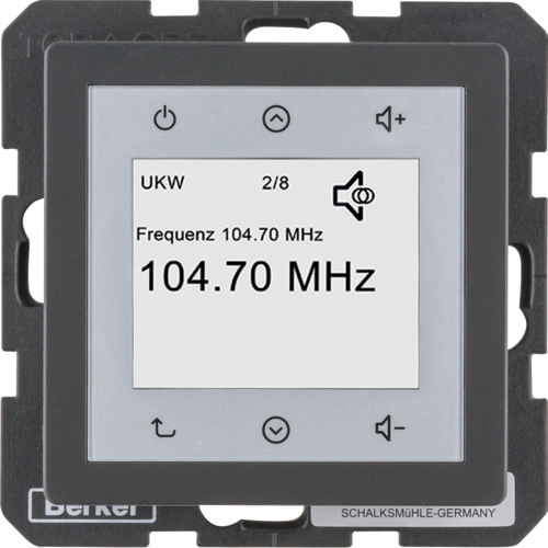 

28846086 RADIO TOUCH, Q.1/Q.3, цвет: антрацитовый Berker, Q.7 28846086