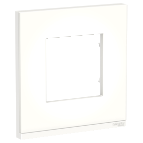 NU600289 Рамка Unica Pure Белый матовый 1-постовая Schneider Electric фото