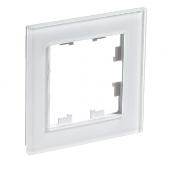 Рамка одинарная белое стекло Systeme Electric (Schneider Electric) AtlasDesign Nature ATN320101 фото