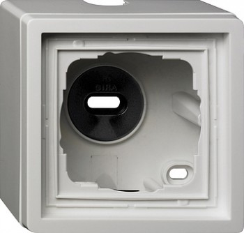 061112 Рамка F100 Белый, открытый монтаж 1-постовая Gira фото
