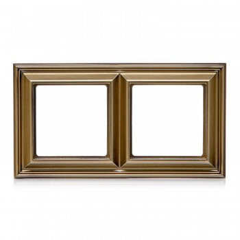 EPD482AT Рамка Eco Profi Deco Античная латунь 2-постовая Jung фото