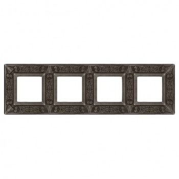 FD01414AS Рамка Granada Antique Silver 4-постовая Fede фото