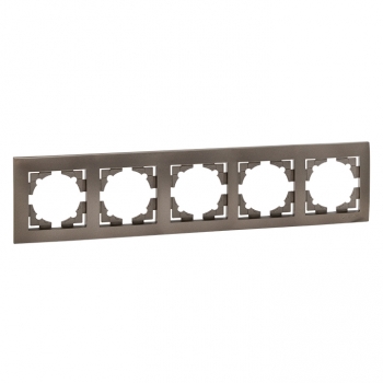 Рамка 5-местная графит EKF Валенсия EWM-G-305-60 фото