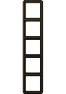 CD585WUBR Рамка CD Ударопрочная Коричневый 5-постовая Jung фото