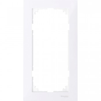 MTN4025-3625 Рамка M-Pure Бриллиантовый белый 2-постовая Merten фото