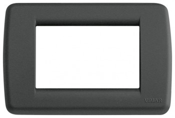 16763.D.15 Рамка Idea Rondo Графит шелк 3-модульная Vimar фото