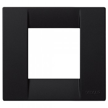 17097.D.16 Рамка Idea Classica Черный шелк 2 модуля Vimar фото