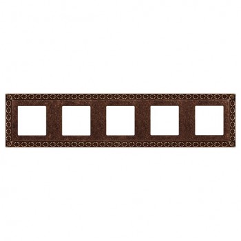 FD01225RU Рамка San Sebastian Rustic Cooper 5-постовая Fede фото