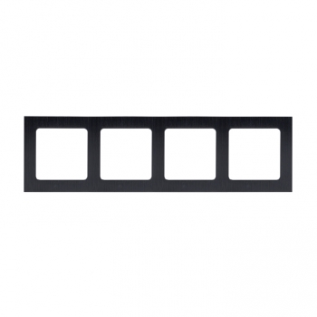 Рамка 4-ая Черный металл EKF Стокгольм EZM-G-305-10 фото
