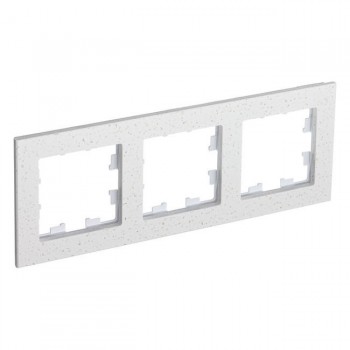 Рамка тройная крем роял мрамор Systeme Electric (Schneider Electric) AtlasDesign Nature ATN343103 фото