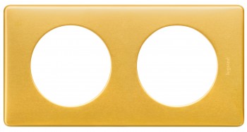 068792 Рамка Celiane Классика Латунь 2-постовая Legrand фото