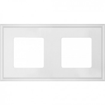 FD01602WH Рамка New Marco Белый 2-постовая Fede фото