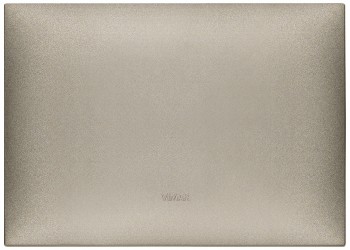 09670.23 Накладка Neve up сплошная без отверстий для коробки на 3 модуля, титан матовый  Vimar фото