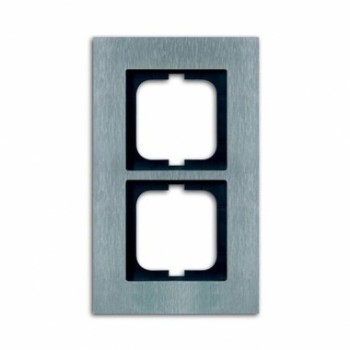 Рамка 2-постовая, глянцевый хром ABB Carat 1722-826-101 фото