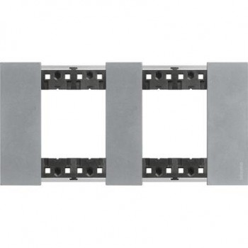 KA4802M2NW Рамка Bticino Living Now MOON 2+2-модульная фото