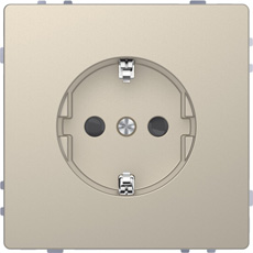 

MTN2300-6033 D-life розетка 16а с з/к и шторками, сахара Merten, D-Life MTN2300-6033