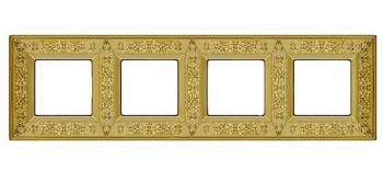 FD01414OB Рамка Granada Bright Gold 4-постовая Fede фото