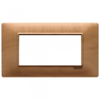 14654.62 Рамка Plana Натуральная груша 4 модуля Vimar фото