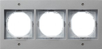 021365 Рамка TX44 Алюминий 3-постовая Gira фото