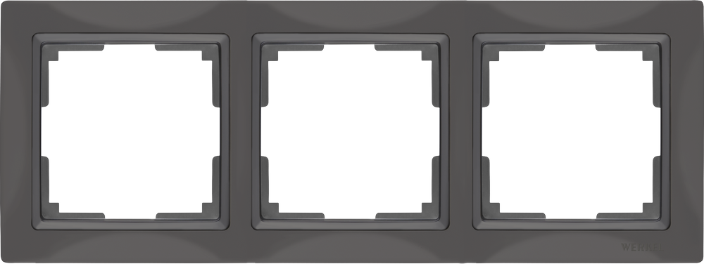 

WL03-Frame-03 Рамка на 3 поста (серо-коричневый, basic) Snabb basic Werkel a036700, Snabb basic WL03-Frame-03 a036700