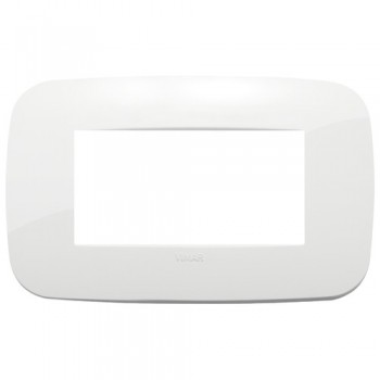 19684.84 Рамка Arke Round Белый 4 модуля Vimar фото