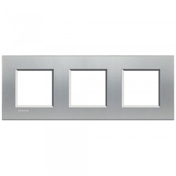 LNA4802M3TE Рамка LivingLight Квадрат Алюминий 2+2+2 модуля Bticino фото