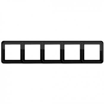 CD584SW Рамка CD 500 Черный 4-постовая Jung фото