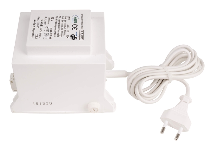

Трансформатор Deko-Light 12 В переменного тока, 300 Вт, IP20 000106, Белый, ABN 000106