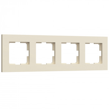 Рамка на 4 поста Slab (айвори матовый) Werkel a062809 W0042962 фото