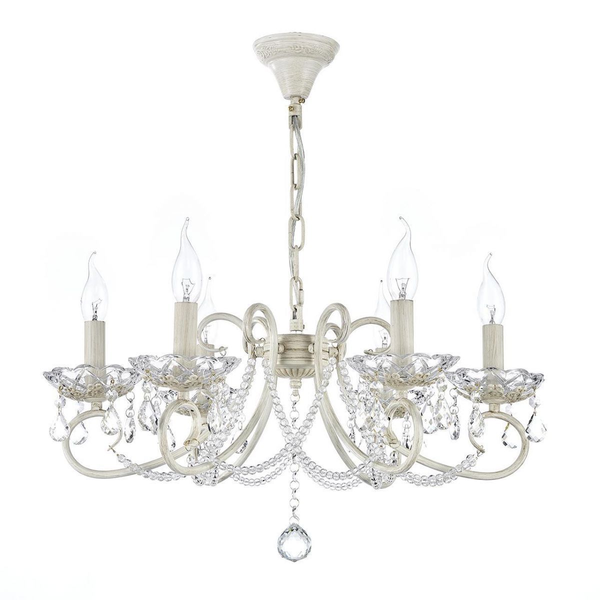 

Подвесная люстра Arti Lampadari Patricia E 1.1.6.600 CG, Кремовый, Patricia Patricia E 1.1.6.600 CG