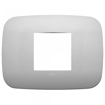 19682.23 Рамка Arke Round Серебро матовое 2 модуля Vimar фото