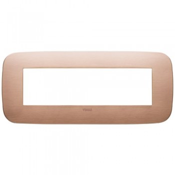 19687.11 Рамка Arke Round матовая медь 7 модулей Vimar фото