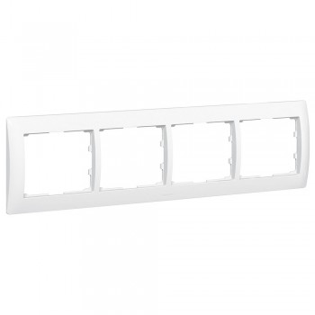 771004 Рамка Galea Life Белый 4-постовая Legrand фото