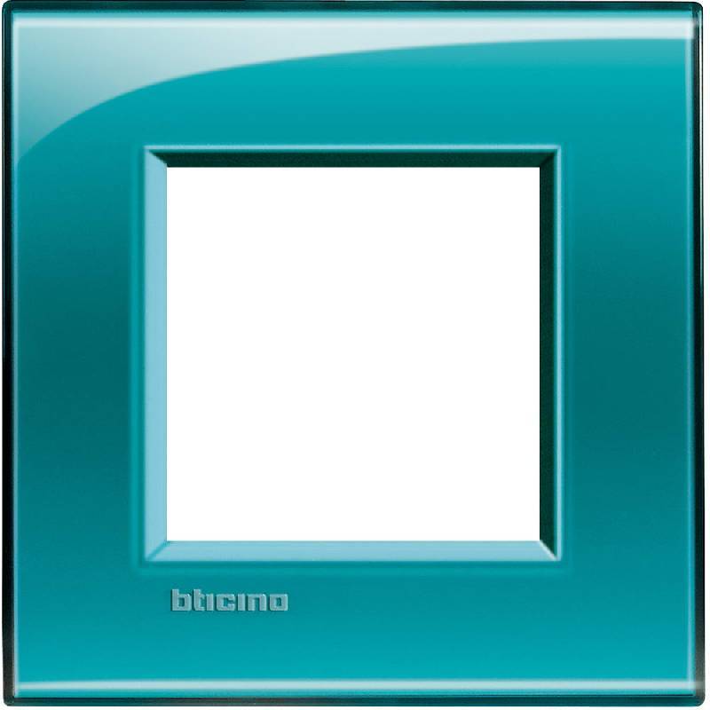 

LNA4802VD Рамка LivingLight Квадрат Зеленый 2-модульная Bticino, LivingLight Квадрат LNA4802VD