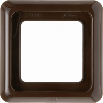 132801 Рамка с уплотнением IP44 Коричневый с блеском 1-постовая Berker фото