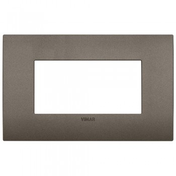 19654.80 Рамка Arke Classic металл 4 модуля Vimar фото