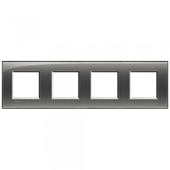 LNA4802M4KF Рамка LivingLight Квадрат Лондонский туман 2+2+2+2 модуля Bticino фото
