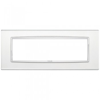 20657.C81 Рамка Eikon Chrome Classica Зеркало серебряное 7 модулей Vimar фото