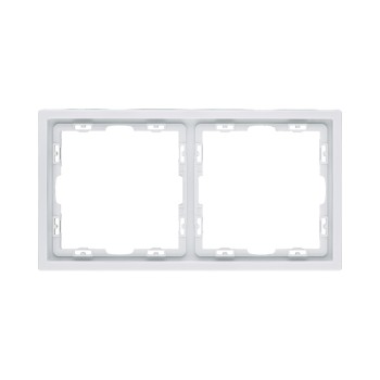 Рамка 2-кратная белый глянцевый Kollinger Eclipse EC2WG фото