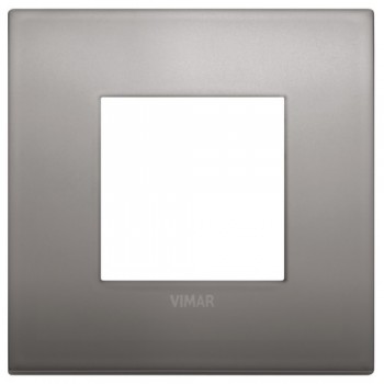 19642.10 Рамка Arke Classic Никель черный 2 модуля Vimar фото