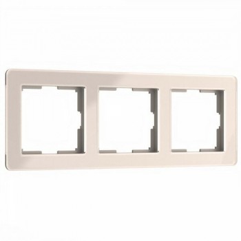 W0032743 Рамка на 3 поста Acrylic айвори Werkel a060539 фото