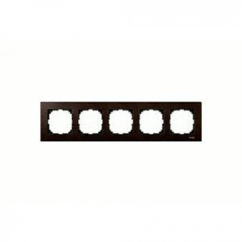 Рамка 5-постовая, венге Merten M-Elegance MTN4055-3471 фото
