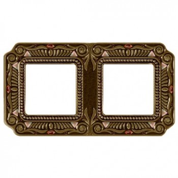 FD01362PBCL Рамка Firenze Bright Patina 2-постовая Fede фото