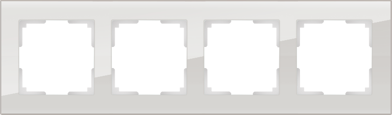 

WL01-Frame-04 Рамка на 4 поста (дымчатый,стекло) Favorit Werkel a030788, Favorit WL01-Frame-04 a030788