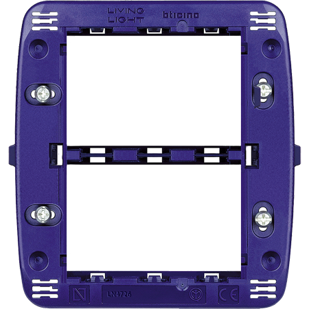 

LN4726 LivingLight Суппорт 3+3 модулей Bticino, LivingLight Air LN4726